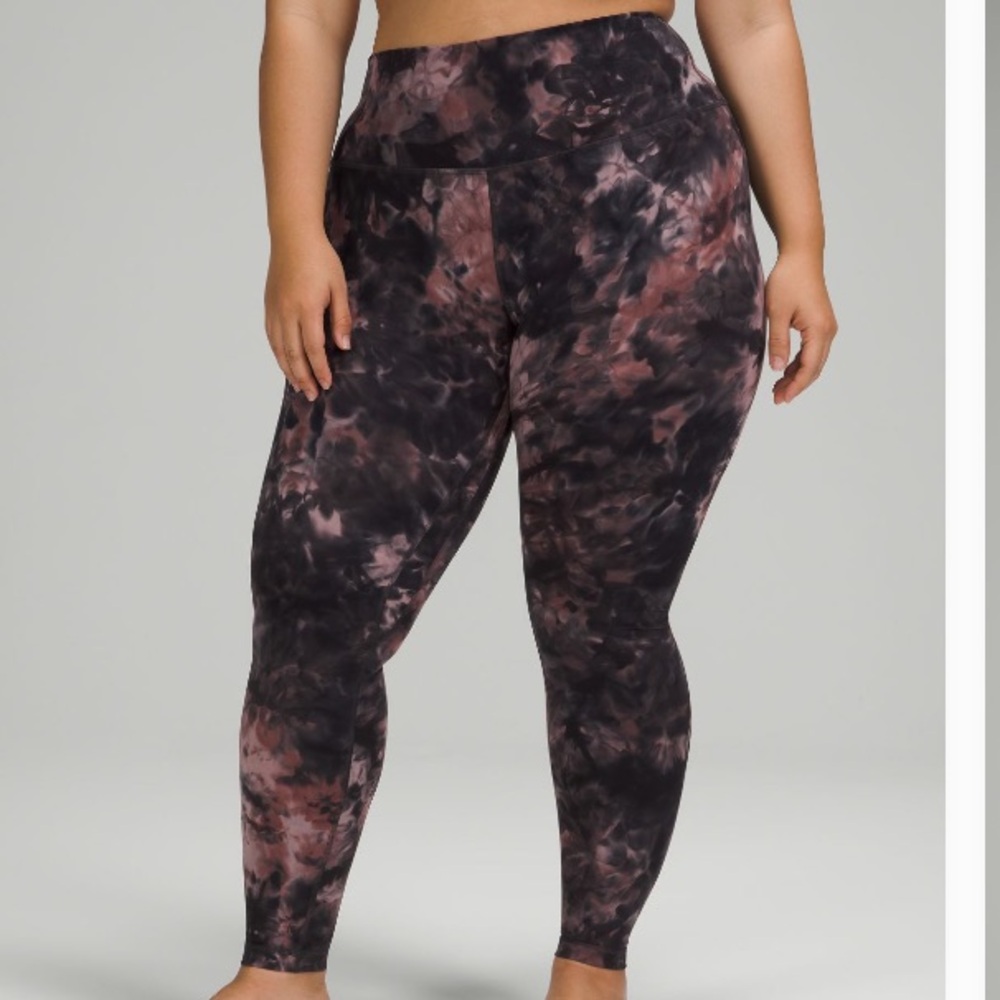 Lululemon Align High-Rise Tight 28” Diamond Dye Graphite Gray Pink